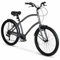 Hyper Bicycles HYP-T26-1400 Men's Cruiser 26 Commuter Bike, Gray