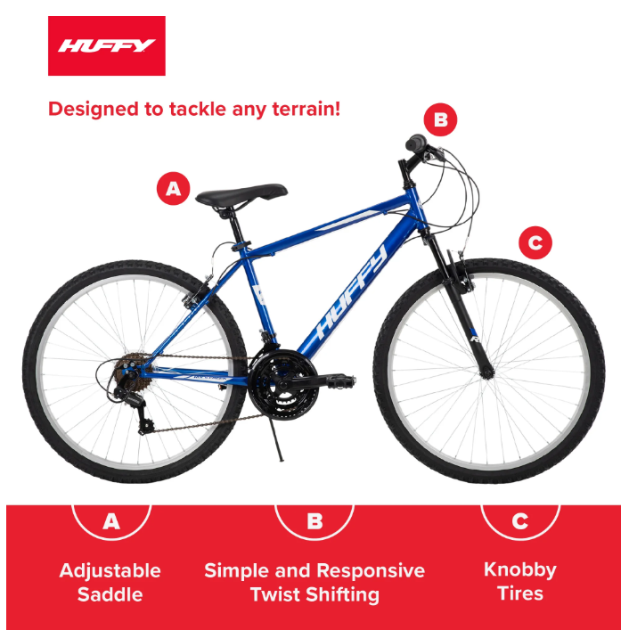 26" Rock Creek Mountain Bike, 18-Speeds, Front Suspension, 13 Years or Older